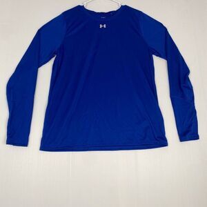 Under Armour Heatgear Long Sleeve T-Shirt Women size XL/TG/EG color Blue new